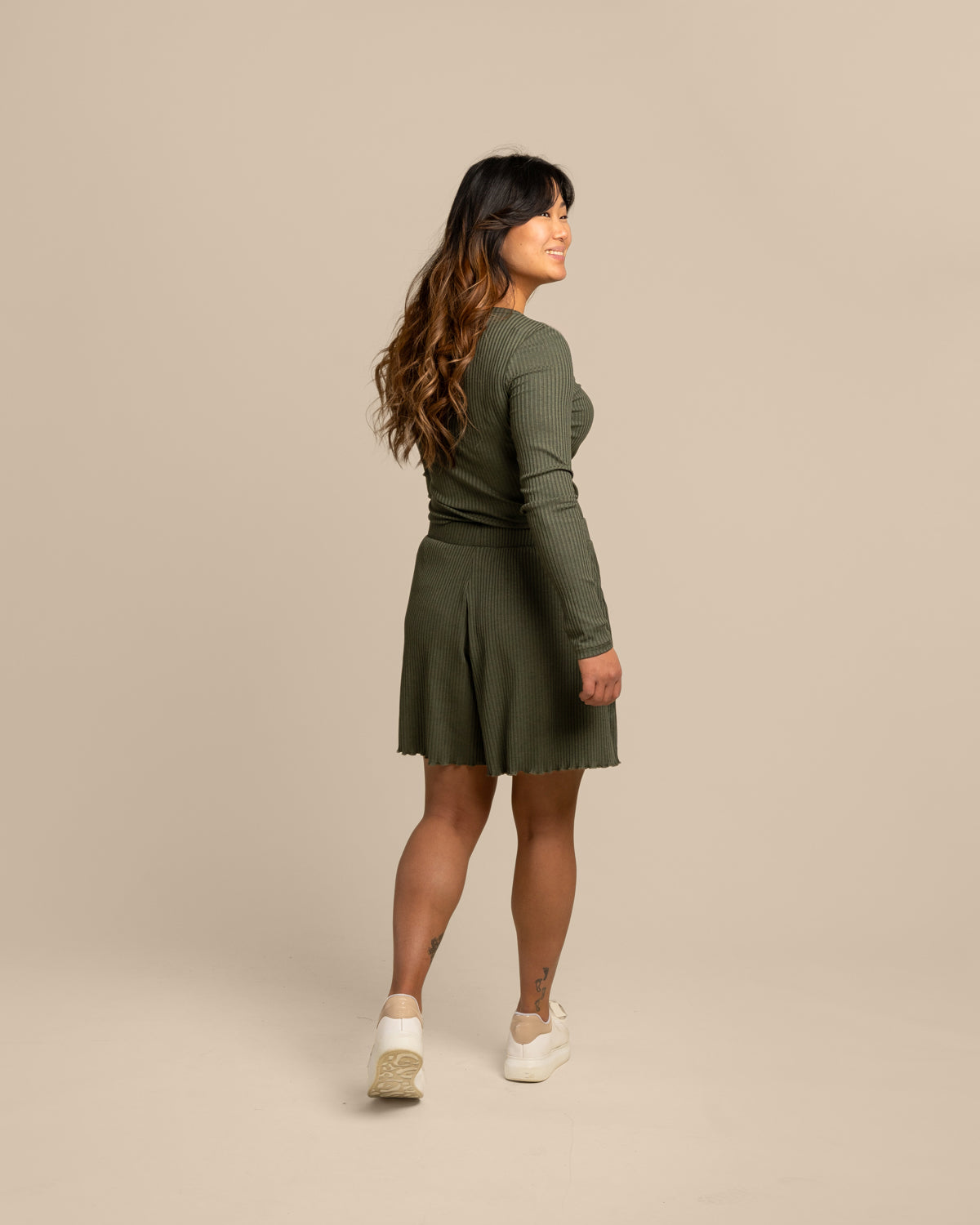 Ribbishortsit, khaki