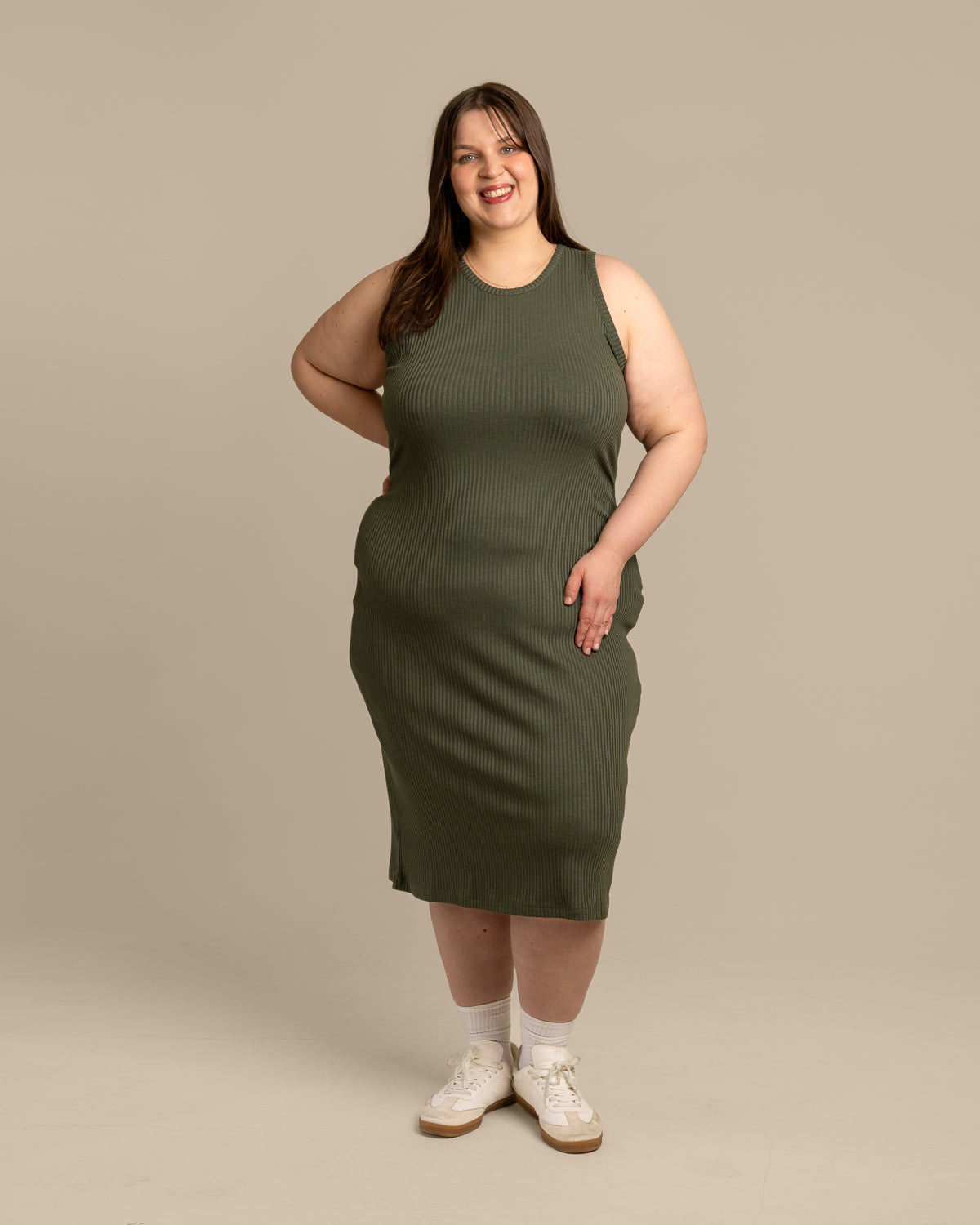 Ribbitoppimekko, khaki
