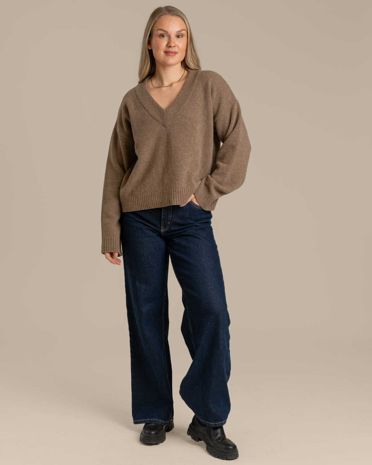 Väre Strickware, mittelbraun
