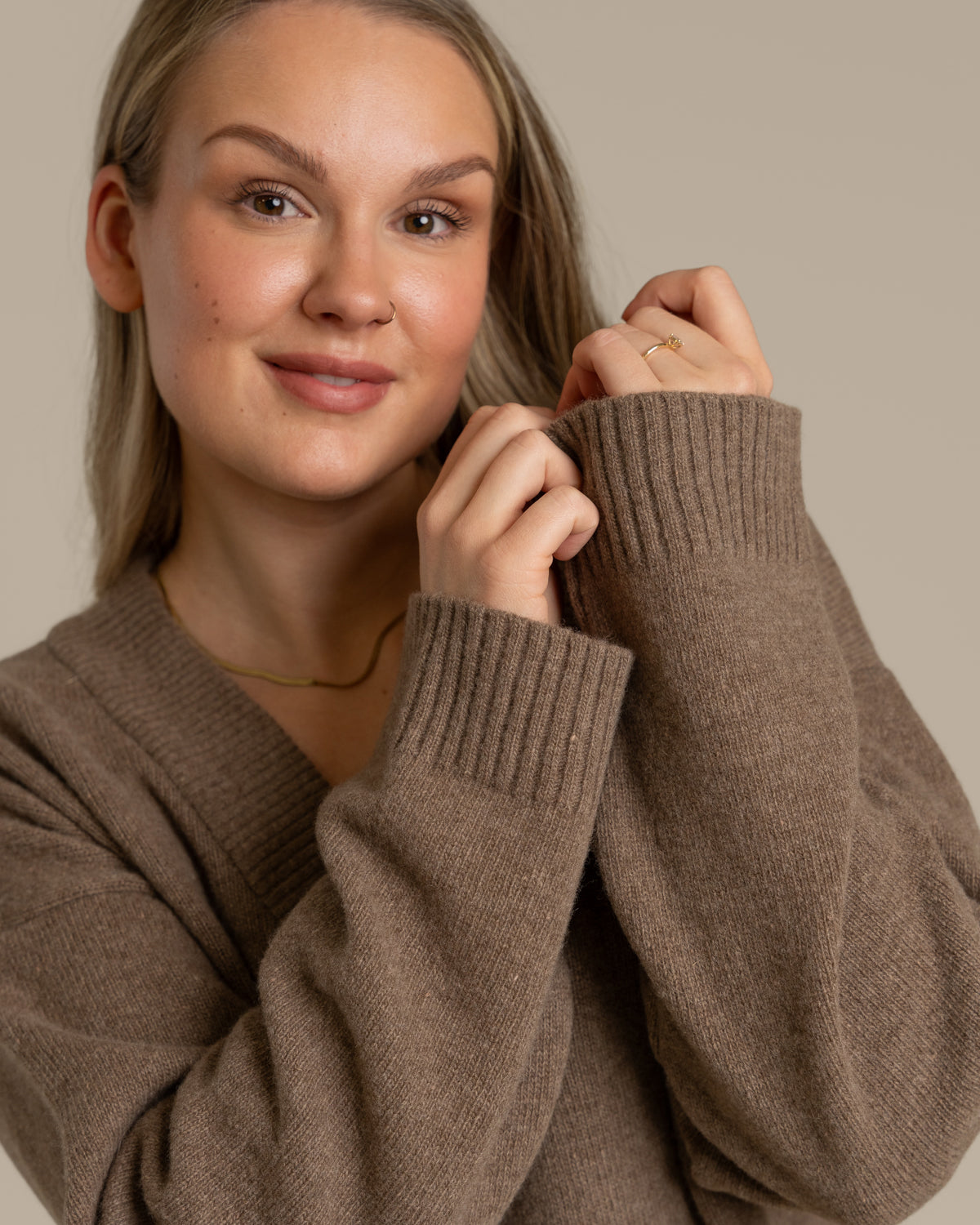 Väre Strickware, mittelbraun