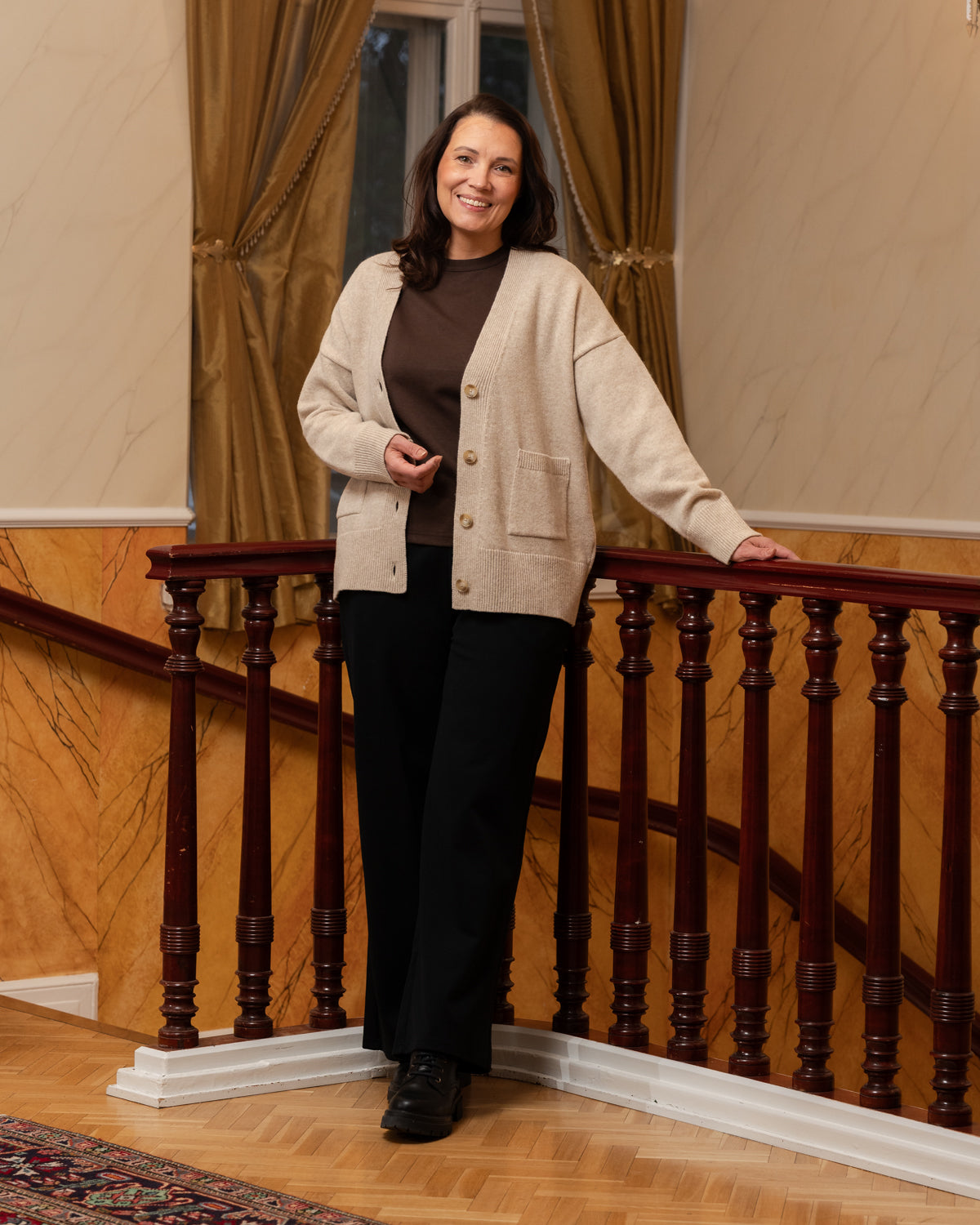 Kaste neuletakki, beige Toive.