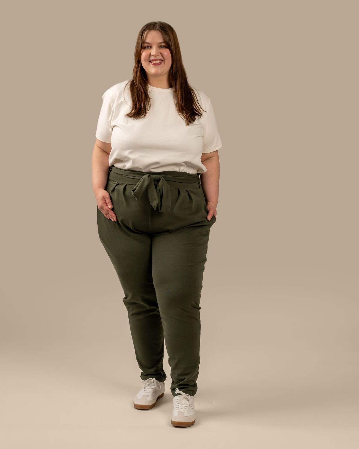 Mukava housut, khaki Toive.