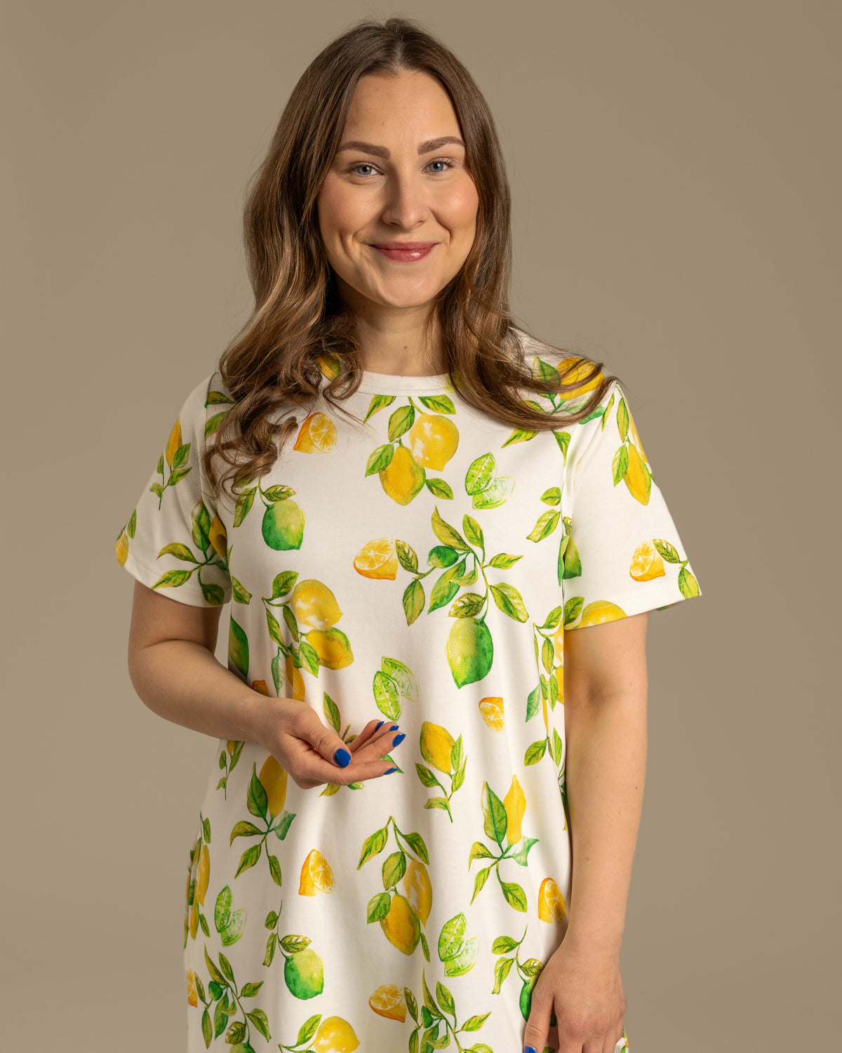 Poimuhelmainen mekko, Limone Toive