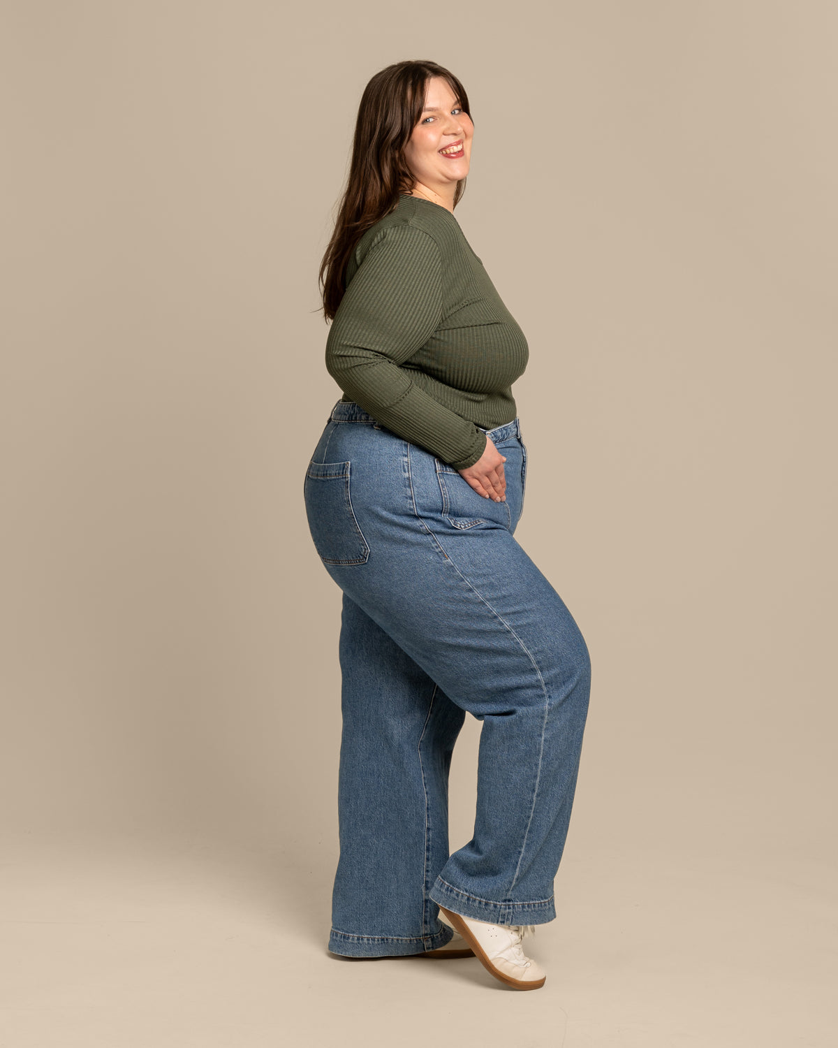 Ribbipaita, khaki