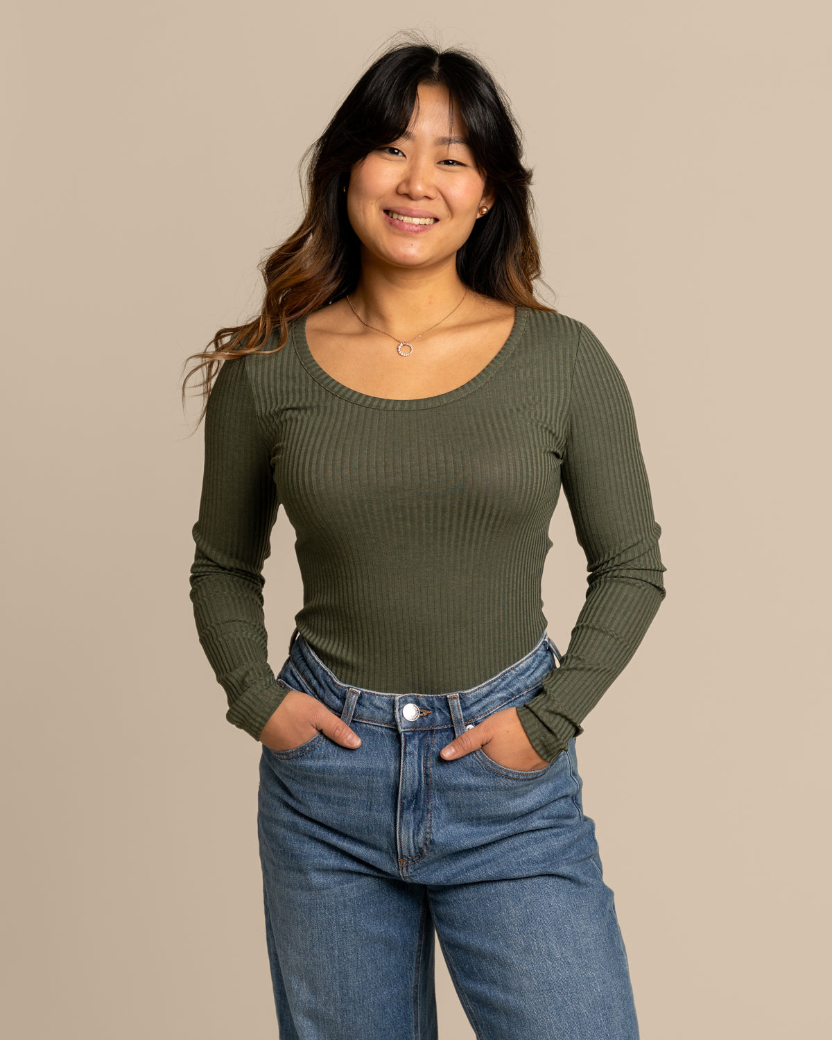 Ribbipaita, khaki